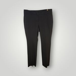 Ann Taylor black slack straight leg pants size 2p